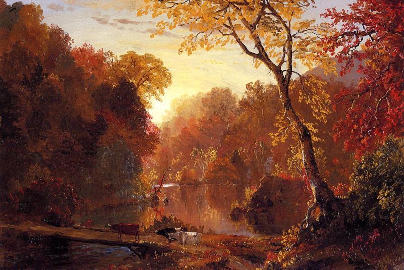Frederic Edwin Church Autumn in North America oil painting image